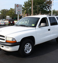 dodge durango 2001 white suv sport gasoline 8 cylinders rear wheel drive automatic with overdrive 07730