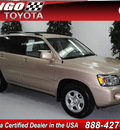 toyota highlander 2004 gold suv gasoline 4 cylinders front wheel drive automatic 91731