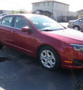 ford fusion 2010 dark red sedan se gasoline 4 cylinders front wheel drive automatic 14224