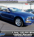 ford mustang 2007 blue gt deluxe 2dr gasoline 8 cylinders rear wheel drive 5 speed manual 56301