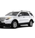 ford explorer 2012 white suv xlt gasoline 6 cylinders 2 wheel drive shiftable automatic 77388