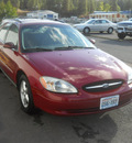 ford taurus 2002 red wagon se gasoline 6 cylinders front wheel drive 4 speed automatic 99208