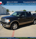 ford f 150 2006 gray lariat flex fuel 8 cylinders rear wheel drive automatic with overdrive 76108