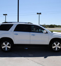 gmc acadia 2011 white suv slt gasoline 6 cylinders front wheel drive automatic 76087
