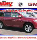 toyota highlander 2009 dk  red suv sport 4wd gasoline 6 cylinders all whee drive automatic 55124