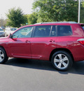 toyota highlander 2009 dk  red suv sport 4wd gasoline 6 cylinders all whee drive automatic 55124