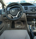 honda civic 2012 gray sedan gasoline 4 cylinders front wheel drive automatic 46219