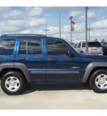 jeep liberty 2004 blue suv sport gasoline 6 cylinders rear wheel drive automatic 77090