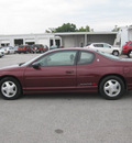 chevrolet monte carlo 2001 dk  red coupe ss gasoline 6 cylinders front wheel drive automatic 62863