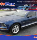 ford mustang 2009 blue coupe v6 premium gasoline 6 cylinders rear wheel drive automatic 34474