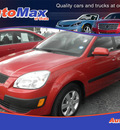kia rio 2008 red sedan lx gasoline 4 cylinders front wheel drive 5 speed manual 34474