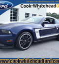 ford mustang 2012 dk  blue coupe boss 302 gasoline 8 cylinders rear wheel drive 6 speed manual 32401