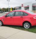 ford focus 2008 red sedan se gasoline 4 cylinders front wheel drive automatic with overdrive 56001