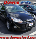 ford focus 2012 black hatchback se gasoline 4 cylinders front wheel drive automatic with overdrive 08753