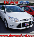 ford focus 2012 white hatchback sel gasoline 4 cylinders front wheel drive automatic with overdrive 08753