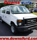 ford econoline cargo 2012 white van e 150 flex fuel 8 cylinders rear wheel drive automatic with overdrive 08753