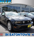 ford mustang 2012 black gt premium gasoline 8 cylinders rear wheel drive 5 speed manual 07724