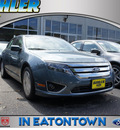 ford fusion 2012 blue sedan sel gasoline 4 cylinders front wheel drive automatic 07724