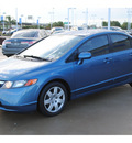 honda civic 2008 blue sedan lx gasoline 4 cylinders front wheel drive automatic 77065