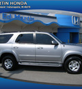 toyota sequoia 2001 silver suv sr5 gasoline 8 cylinders 4 wheel drive automatic 46219