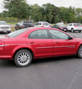 chrysler sebring 2001 dk  red sedan lxi gasoline 6 cylinders front wheel drive automatic 55124