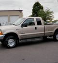 ford f 250 super duty 1999 tan pickup truck sc xlt offrd 4x4 diesel v8 4 wheel drive 4 speed with overdrive 55124