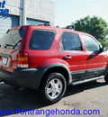 ford escape 2002 bright red suv xlt choice gasoline 6 cylinders 4 wheel drive automatic 80910