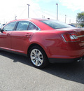 ford taurus 2011 red sedan limited gasoline 6 cylinders front wheel drive automatic 55321