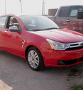 ford focus 2008 red sedan se gasoline 4 cylinders front wheel drive 5 speed manual 61832