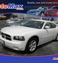 dodge charger 2010 white sedan sxt gasoline 6 cylinders rear wheel drive automatic 34474