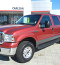 ford excursion 2005 red suv xlt 4wd gasoline 10 cylinders 4 wheel drive automatic 55448
