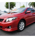 toyota corolla 2010 red sedan s gasoline 4 cylinders front wheel drive automatic 91761