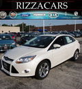 ford focus 2012 white sedan sel gasoline 4 cylinders front wheel drive automatic with overdrive 60546