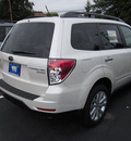 subaru forester 2011 white wagon 2 5x premium gasoline 4 cylinders all whee drive automatic 07701