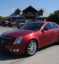 cadillac cts 2008 red sedan gasoline 6 cylinders rear wheel drive automatic 76087