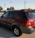 kia sorento 2008 dk  red suv ex gasoline 6 cylinders rear wheel drive not specified 76210