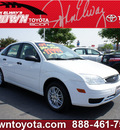 ford focus 2007 white sedan zx4 s gasoline 4 cylinders front wheel drive automatic 91761