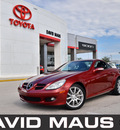 mercedes benz slk350 2005 red gasoline 6 cylinders rear wheel drive automatic 32771