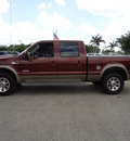 ford f 250 super duty 2005 dk  red king ranch diesel 8 cylinders 4 wheel drive automatic 33177