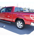 ford f 150 2011 red lariat gasoline 6 cylinders 2 wheel drive automatic 77388