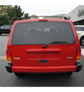 jeep cherokee 2001 red suv sport gasoline 6 cylinders 4 wheel drive automatic with overdrive 08844