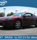 mitsubishi eclipse 2001 red hatchback gt gasoline 6 cylinders front wheel drive 5 speed manual 28805