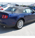 ford mustang 2012 dk  blue v6 premium gasoline 6 cylinders rear wheel drive automatic 77388