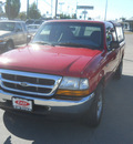 ford ranger 2000 red pickup truck xlt flex fuel 6 cylinders rear wheel drive 5 speed automatic 99212