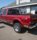 ford f 350 super duty 2003 red pickup truck lariat crew 4wd diesel 8 cylinders 4 wheel drive automatic 55016