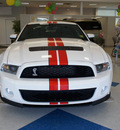 ford shelby gt500 2012 white coupe gasoline 8 cylinders rear wheel drive 6 speed manual 08753