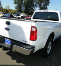 ford f 250 super duty 2012 white pickup truck xlt flex fuel 8 cylinders 2 wheel drive shiftable automatic 98032