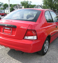 hyundai accent 2001 red hatchback l gasoline 4 cylinders front wheel drive 5 speed manual 45840