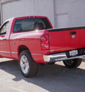 dodge ram pickup 1500 2007 red pickup truck st gasoline 6 cylinders 2 wheel drive 61832