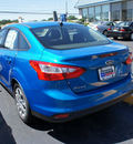 ford focus 2012 blue sedan se gasoline 4 cylinders front wheel drive automatic with overdrive 08753